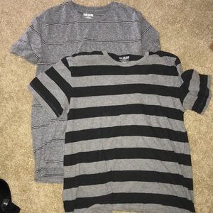 LOT of two medium comfy striped T-shirt’s Old navy